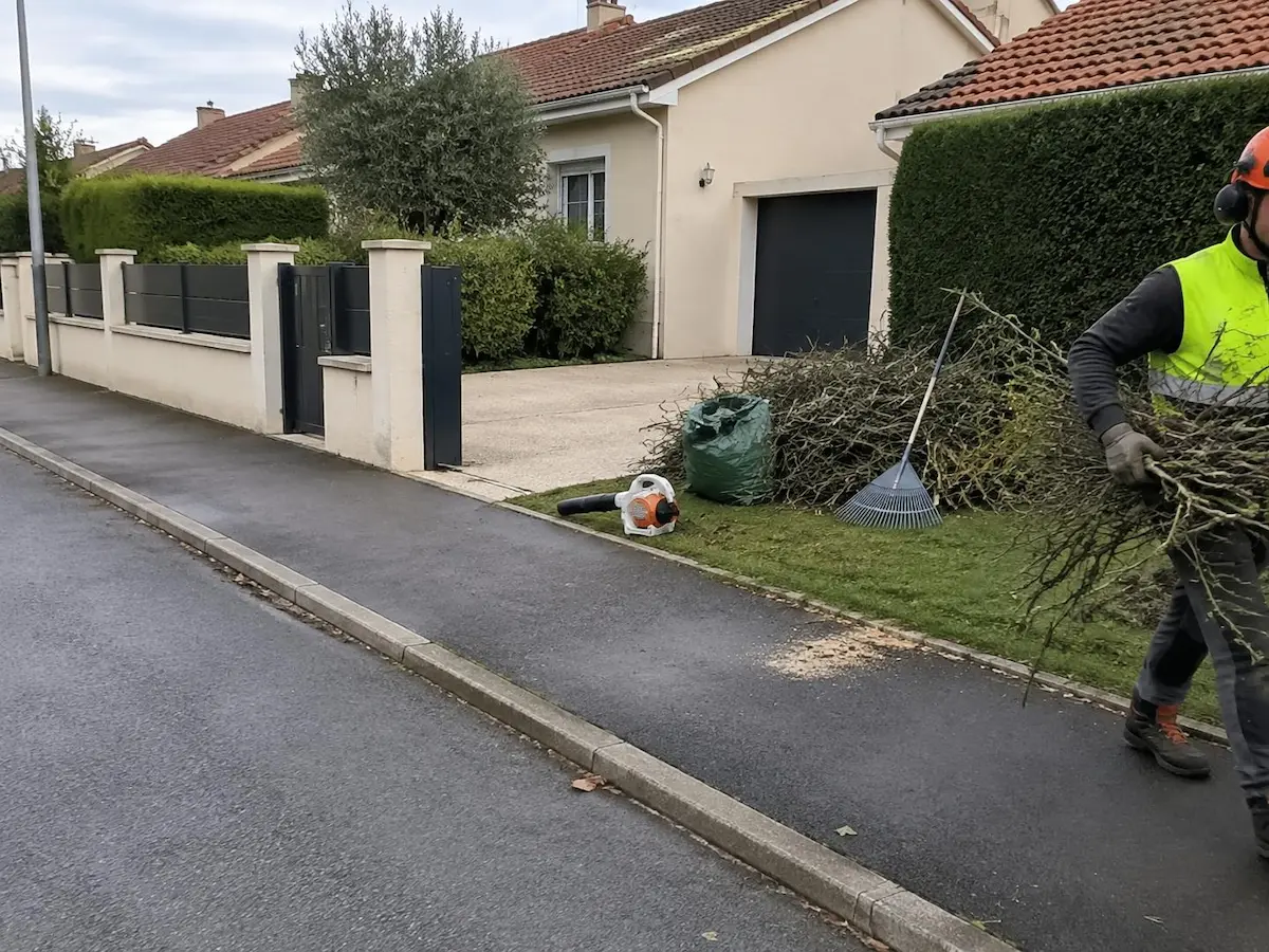 Jardin net, après évacuation